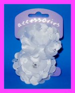 Flower Hair Bands - White