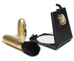 Gold Dust Mirror and Blusher Brush Set