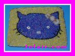 Green Beaded Cat Purse