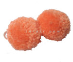 Orange Pom Pom Hair Accessory