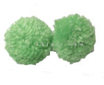 Green Pom Pom Hair Accessory