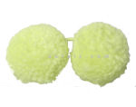 Yellow Pom Pom Hair Accessory