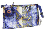 Cosmetic Bag - Blue/Yellow
