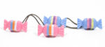 Sweet Shaped Hair Bobbles - Pink/Blue