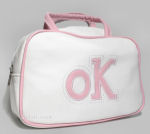 Pink and White OK Bag